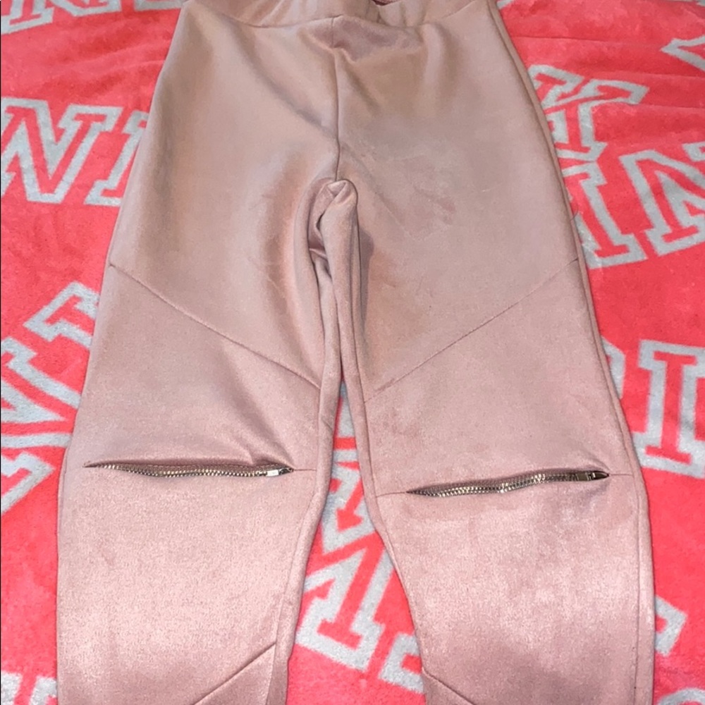 Fashion Nova Suede Pink Pants